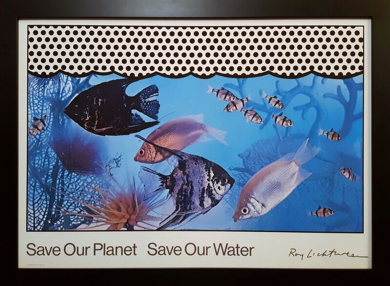Roy Lichtenstein, ‘Save Our Planet Save Our Water’, 1971, Posters, Screenprint on Photo-Offset Lithograph, Graves International Art