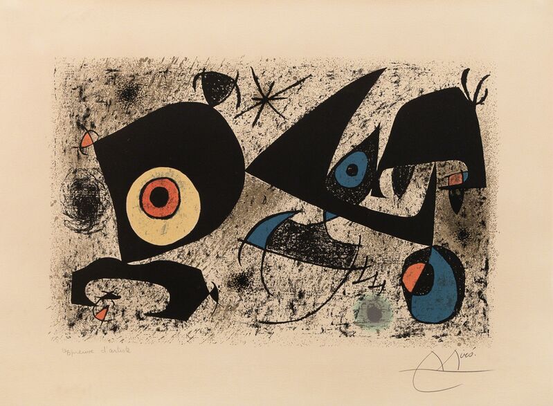 Joan Miró, ‘Hommage à Miró’, 1972, Print, Lithograph, Hindman