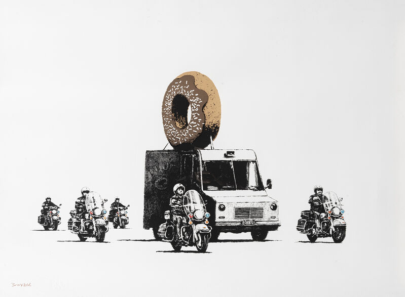 Banksy, ‘Donuts (Chocolate)’, 2009, Print, Screenprint in colours on Arches 88 paper, Tate Ward Auctions