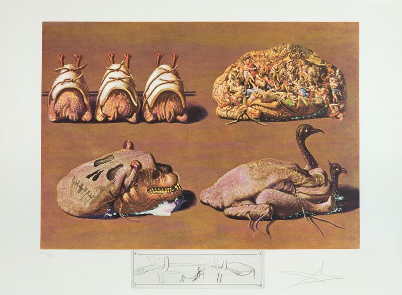 Salvador Dalí, ‘Princely Plier Caprices’, 1971, Print, Lithograph in color with etched remarque, Heather James Fine Art Gallery Auction