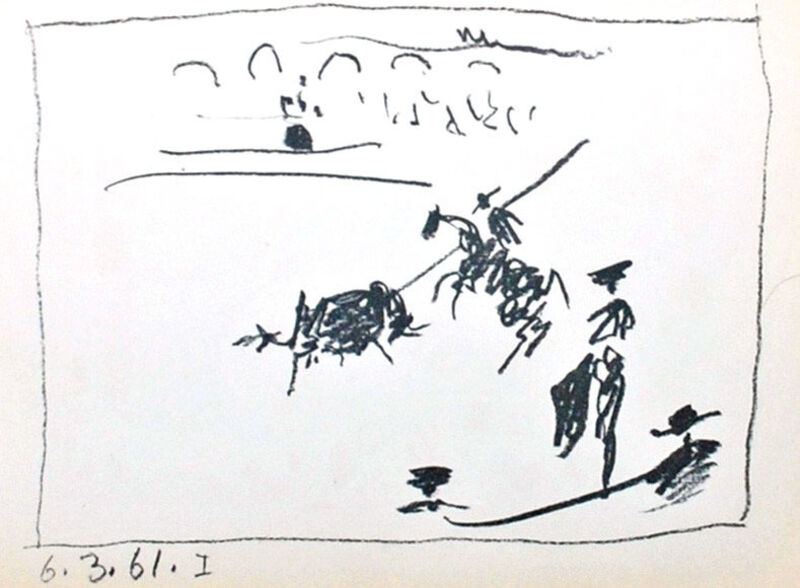 Pablo Picasso, ‘La Pique (I)’, 1961, Print, Transfer lithograph, Georgetown Frame Shoppe