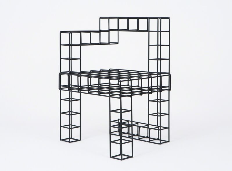 RO/LU, ‘Sitting as Seeing (after Rietveld)’, 2015, Design/Decorative Art, Powder-coat, welded-steel stool from the series "Surfaces On Which Your Setting and Sitting Will Be Uncertain", Patrick Parrish Gallery