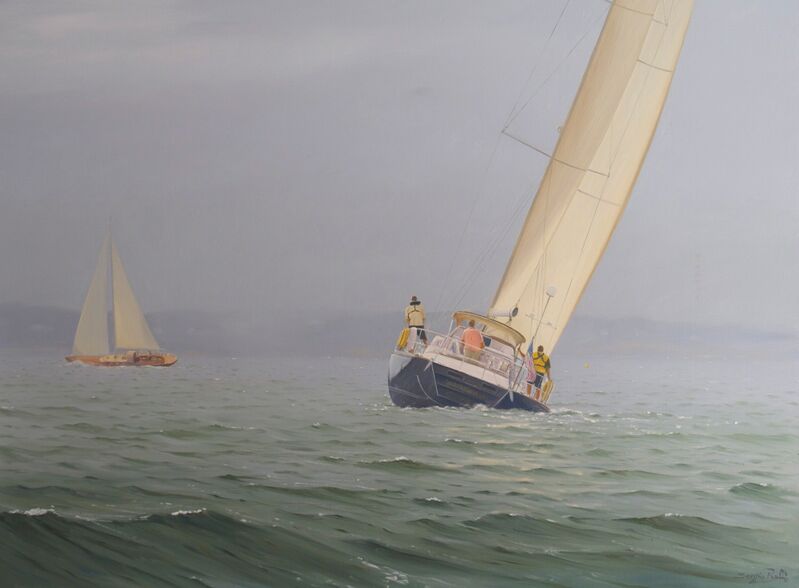 Sergio Roffo, ‘Approaching the Mark’, 2014, Painting, Oil on canvas, Quidley & Company