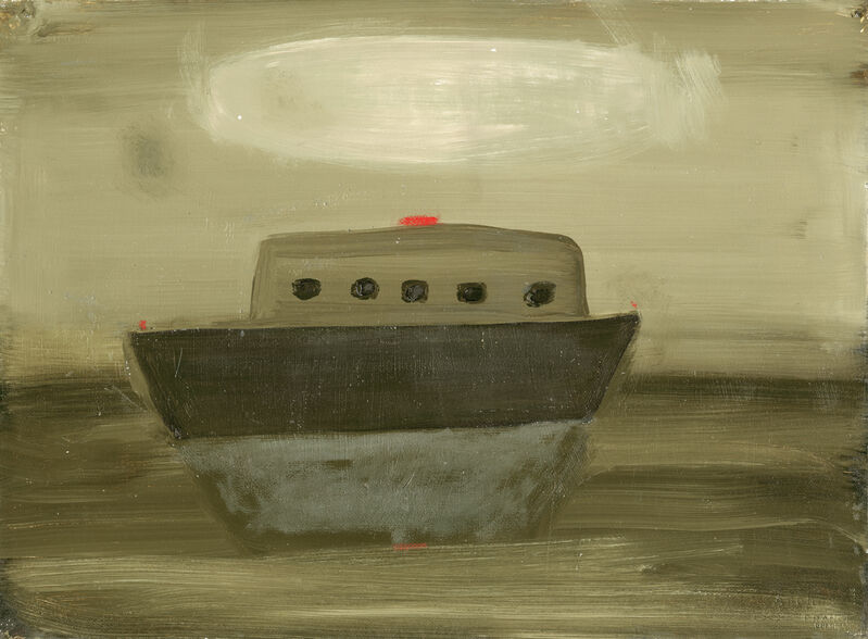Kathryn Lynch, ‘Pink Cloud Over Tug’, 2015, Painting, Oil on paper, Sears-Peyton Gallery