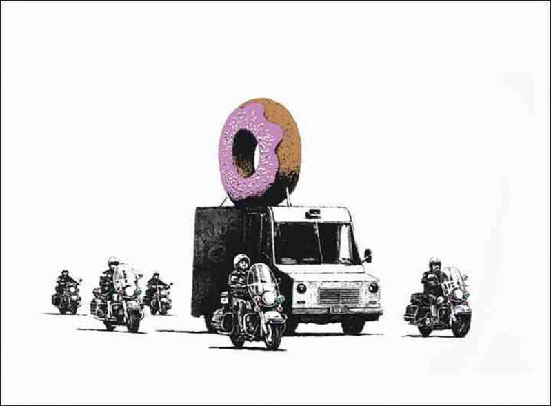 Banksy, ‘Donuts (Strawberry)’, 2009, Print, Silkscreen on paper, IFAC Arts