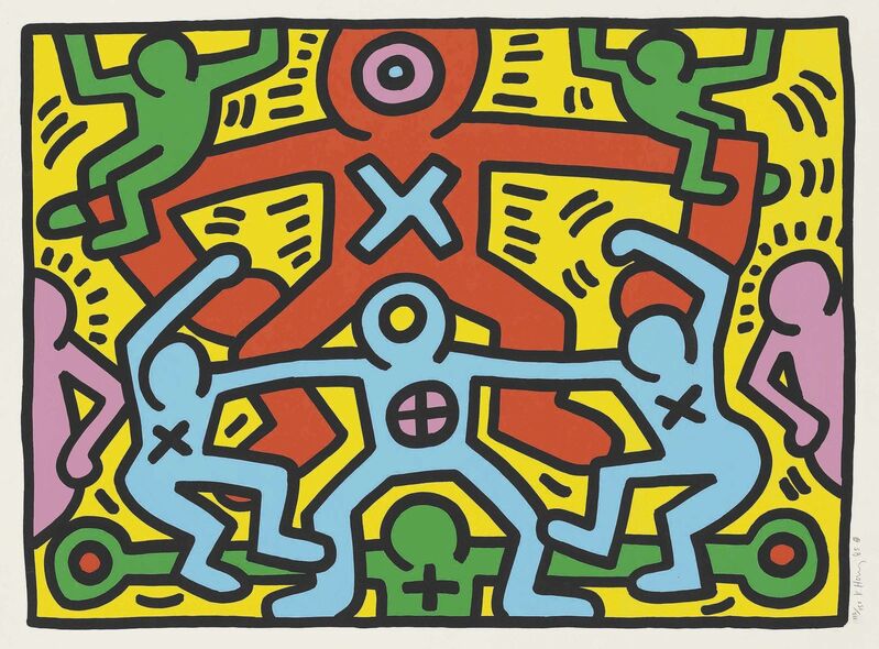 Keith Haring, ‘Untitled’, 1985, Print, Screenprint in colours on wove paper, Christie's