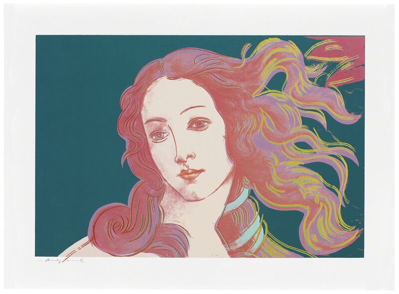Andy Warhol, ‘Details of Renaissance Paintings (Sandro Botticelli, Birth of Venus, 1482): one plate’, 1984, Print, Screenprint in colors, on Arches Aquarelle paper, Christie's