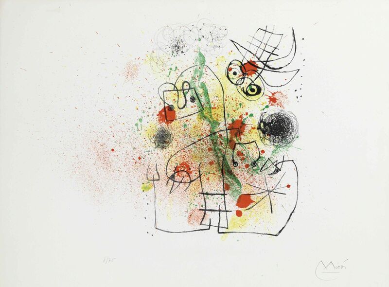 Joan Miró, ‘Femme et Oiseau dans la Tourmente’, 1967, Print, Lithograph, Maune Contemporary