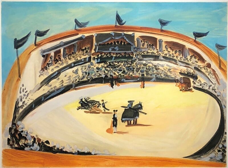 Pablo Picasso, ‘“La Corrida” (After)’, 1956, Drawing, Collage or other Work on Paper, Original Color Aquatint, Prime Auctioneers 