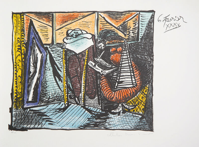 Pablo Picasso, ‘Femme Dessinant, Femme Assoupie, 1935’, 1979-1982, Print, Lithograph on Arches paper, RoGallery