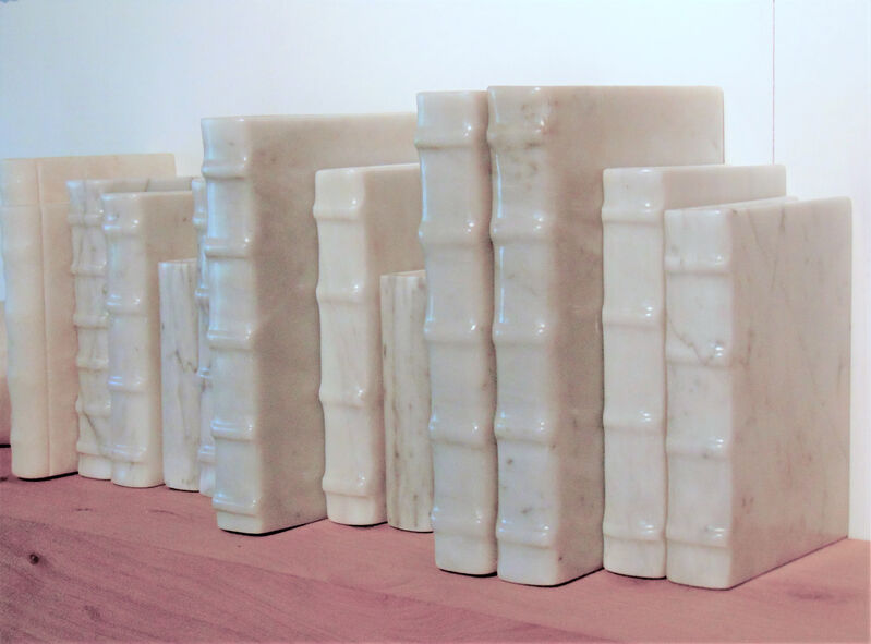 Raúl Sampayo, ‘Libros ’, 2020, Sculpture, White Carrara Marble, ACCS Visual Arts