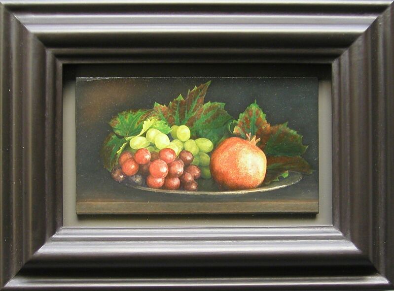 Lucy Mackenzie, ‘Pomegranate and Grapes’, 2001, Painting, Oil on board, Nancy Hoffman Gallery