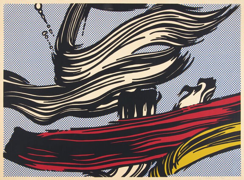 Roy Lichtenstein, ‘Brushstrokes’, 1967, Print, Colour silkscreen on strong vellum, Van Ham