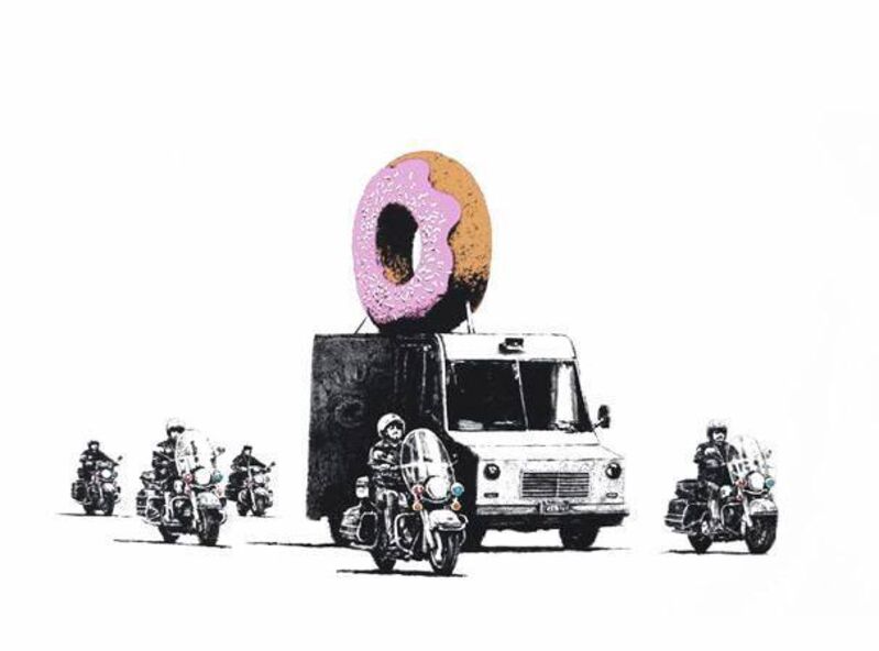 Banksy, ‘Donuts (Strawberry)’, 2009, Print, Screen print on paper, ArtLife Gallery