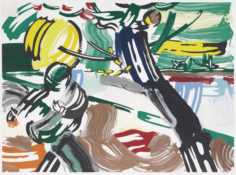 Roy Lichtenstein, ‘The Sower, from Landscape Series’, 1985, Print, Lithograph, woodcut and screenprint in colors, on Arches 88 paper, Christie's