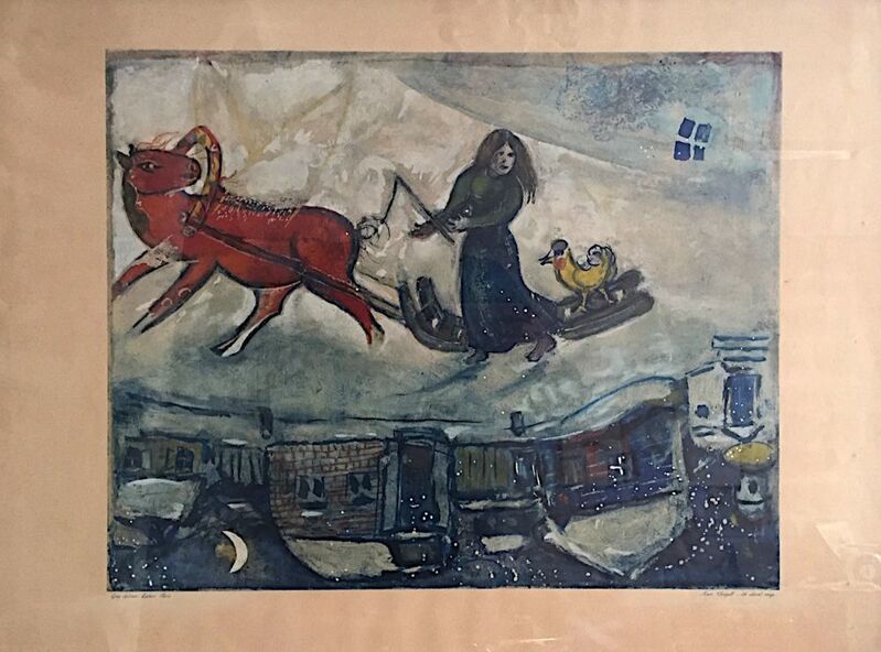Marc Chagall, ‘Le Cheval Rouge’, 1954, Print, Original lithograph on wove paper, Samhart Gallery