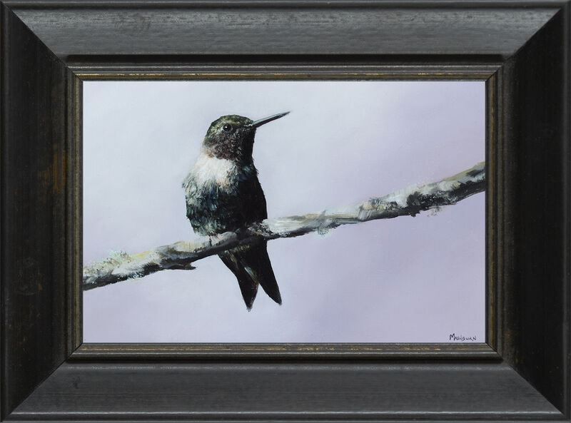 Brian Mashburn, ‘Ruby Throated Hummingbird #1’, 2020, Painting, Oil on panel, Abend Gallery