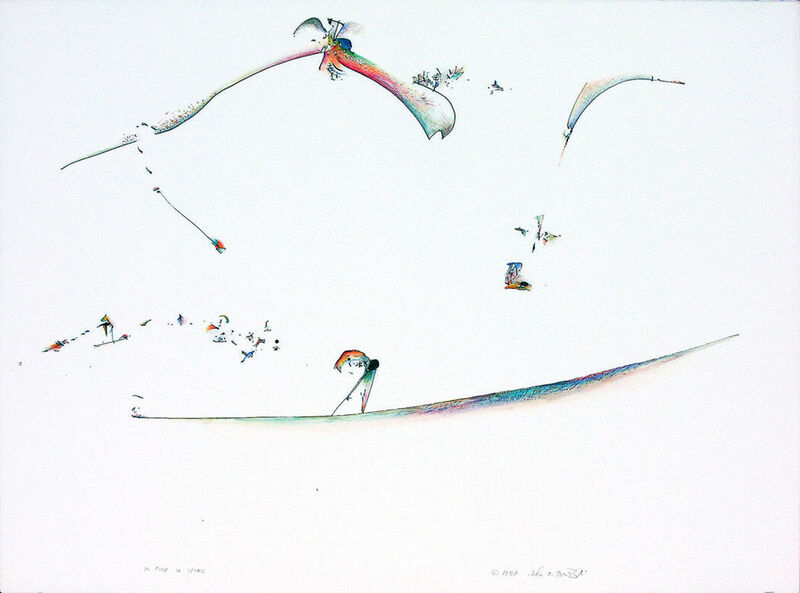 John Dowell, ‘To Fish in Stone’, 1987, Painting, Watercolor on paper, Stanek Gallery