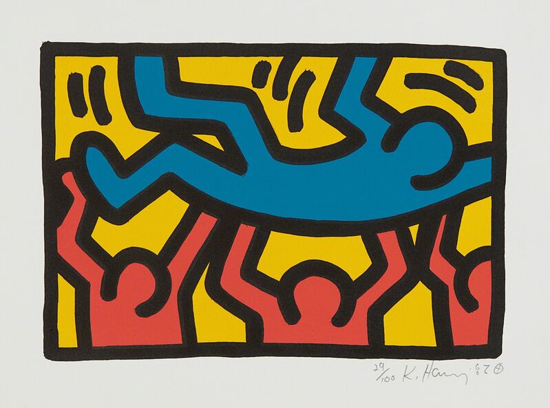 Keith Haring, ‘Untitled’, 1987, Print, Lithograph in colors, on wove paper, with full margins, Phillips