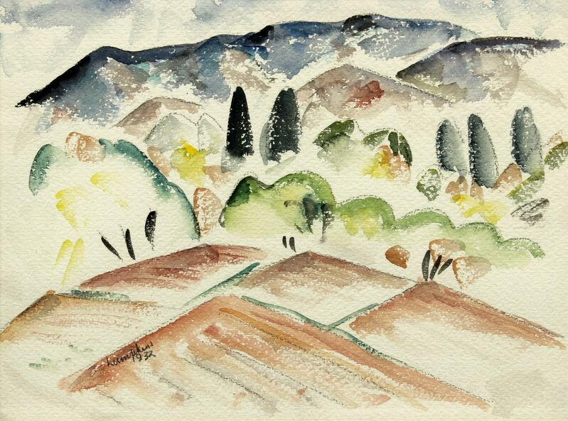 William Thomas Lumpkins, ‘North of the Capitans ’, 1932, Painting, Watercolor on paper, Addison Rowe Gallery