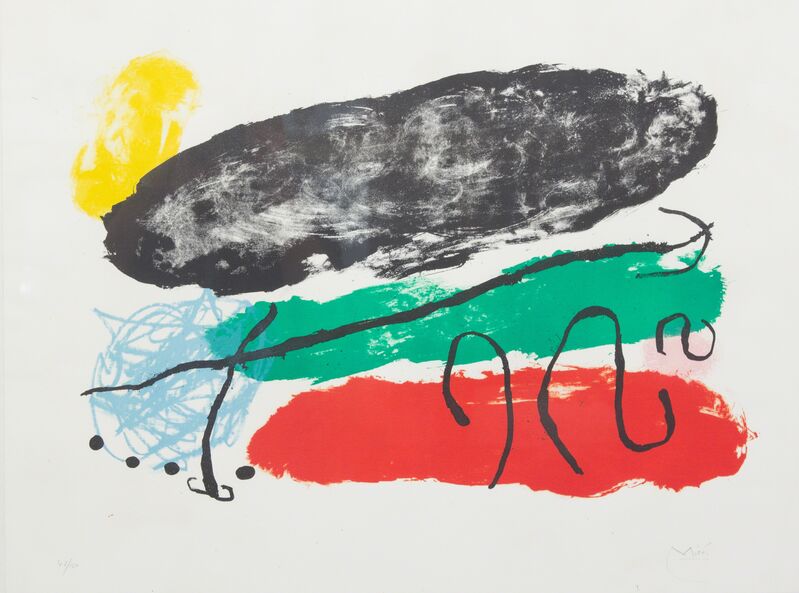 Joan Miró, ‘L'Astre Patagon (from Derrière le Miroir)’, 1960, Print, Lithograph, Hindman