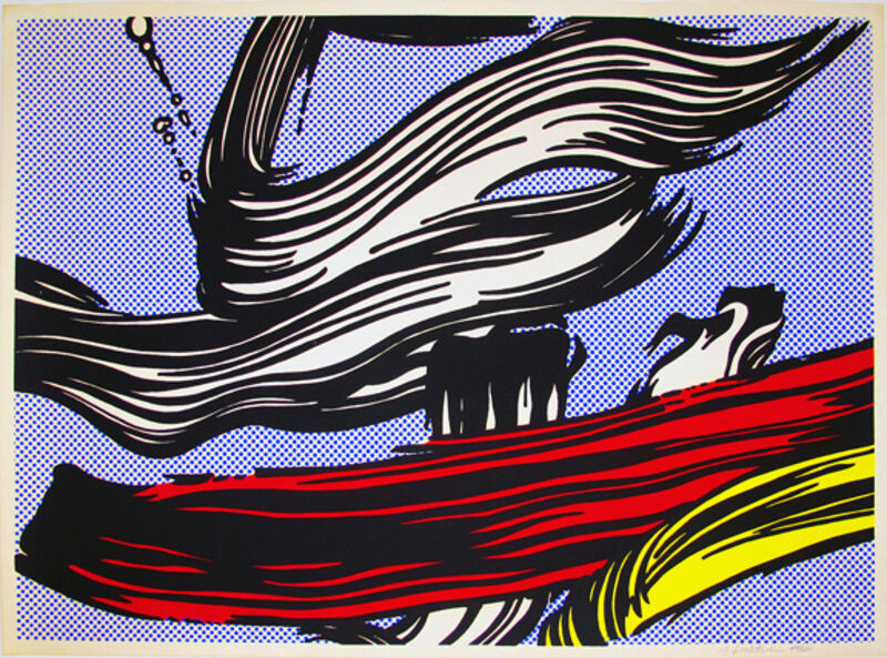 Roy Lichtenstein, ‘Brushstrokes’, 1967, Print, Screenprint on off-white wove paper, Hamilton-Selway Fine Art Gallery Auction