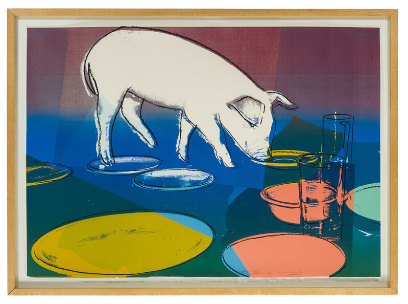 Andy Warhol, ‘Fiesta Pig’, 1979, Print, Color screenprint on Arches wove paper under glass, John Moran Auctioneers