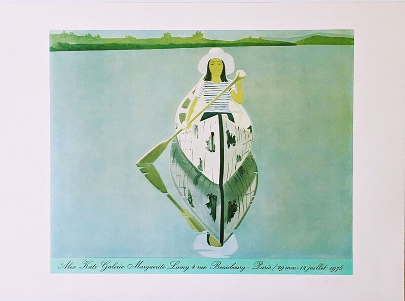 Alex Katz, ‘Galerie Marguerite Lamy,  Beaubourg, Paris (Hand Signed and Numbered)’, 1975, Ephemera or Merchandise, Offset lithograph poster. hand signed & numbered. unframed., Alpha 137 Gallery Gallery Auction