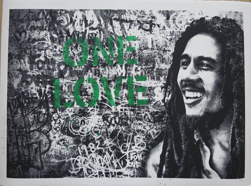 Mr. Brainwash, ‘Happy Birthday Bob Marley - One Love’, 2019, Print, Print on art paper, AYNAC Gallery