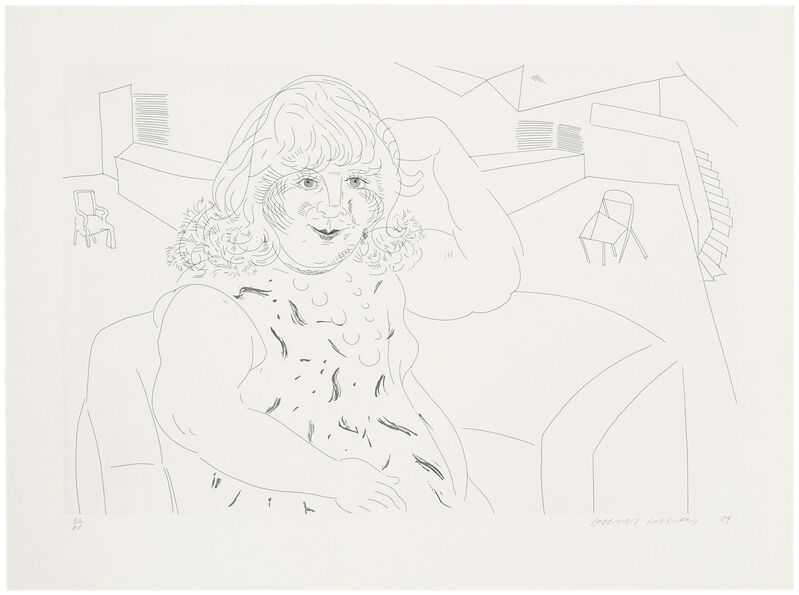 David Hockney, ‘Ann in the Studio’, 1984, Print, Etching and aquatint, Christie's