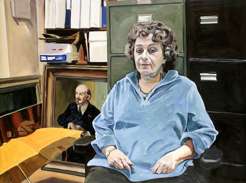 Yevgeniy Fiks, ‘Portrait of Esther Moroze (Communist Party USA)’, 2007, Painting, Oil on canvas, Winkleman Gallery