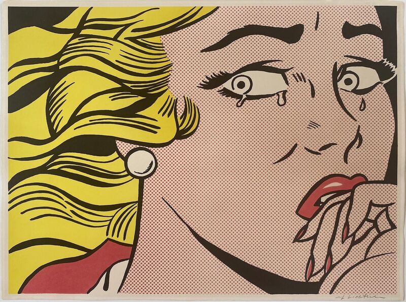 Roy Lichtenstein, ‘Crying Girl ’, 1963, Print, Offset Lithograph on light weight off white wove paper, Fine Art Mia
