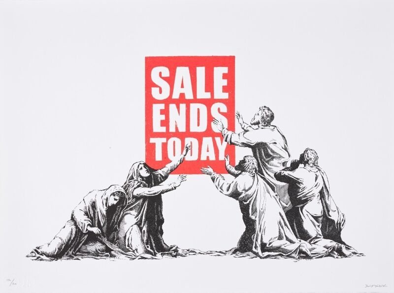 Banksy, ‘Sale Ends (Signed)’, 2017, Print, Screen print on paper, ArtLife Gallery