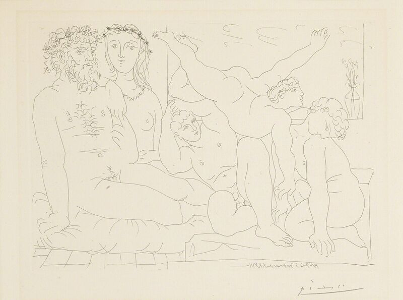Pablo Picasso, ‘Famille de Saltimbanques (B. 163; Ba. 316)’, 1933, Print, Etching, Sotheby's