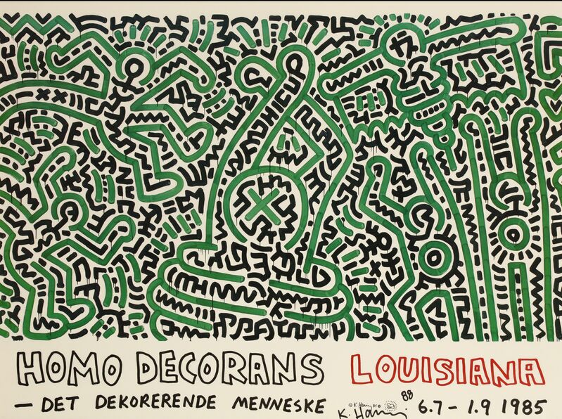 Keith Haring, ‘Homo Decorans’, 1985, Print, Offset lithograph in colours, Chiswick Auctions