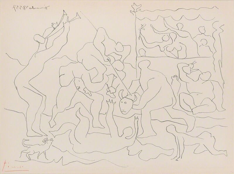 Pablo Picasso, ‘Jeu De La Corrida (B. 832)’, 1957, Print, Lithograph, on Arches paper, Doyle