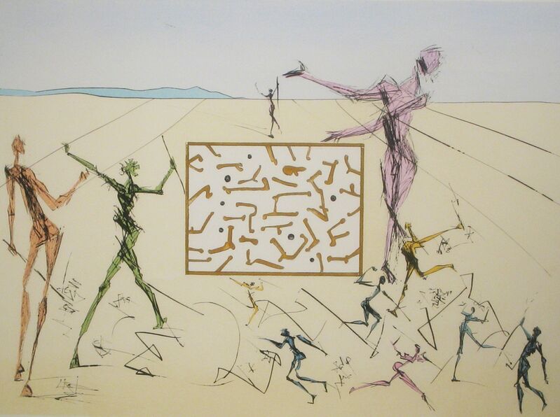 Salvador Dalí, ‘Computer Circuit’, 1975, Print, Drypoint engraving with stenciled color, DTR Modern Galleries