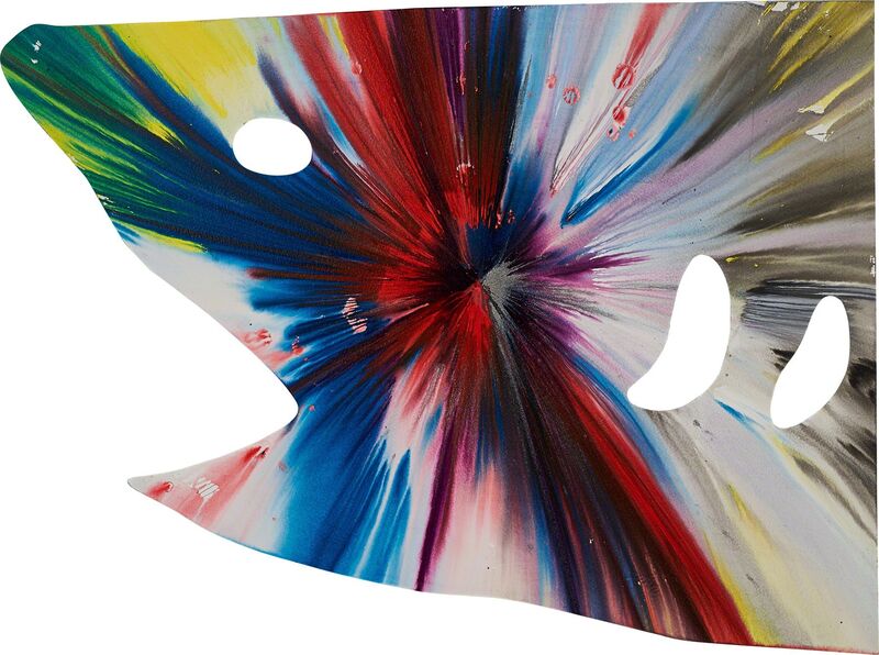 Damien Hirst, ‘Shark Spin Painting (Created at Damien Hirst Spin Workshop)’, 2009, Drawing, Collage or other Work on Paper, Acrylic on paper  (unframed), Rago/Wright/LAMA