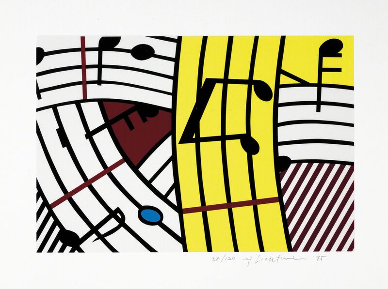 Roy Lichtenstein, ‘Composition IV’, 1995, Print, Screenprint in colors, on Rives BFK paper, Christie's