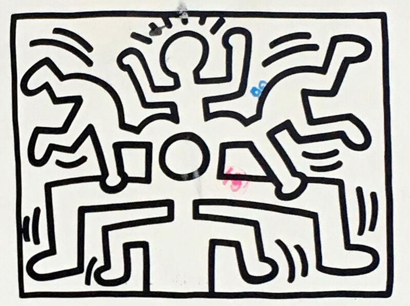 Keith Haring, ‘Vintage 1980s Keith Haring gallery announcement ’, 1988, Ephemera or Merchandise, Offset printed gallery announcement, Lot 180