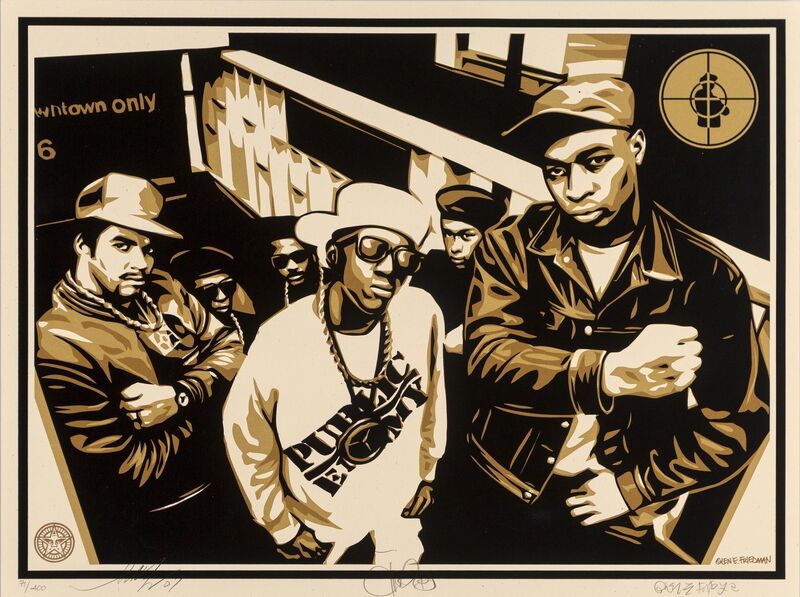 Shepard Fairey, ‘Public Enemy’, 2007, Print, Screenprint in colors on speckled cream paper, Heritage Auctions