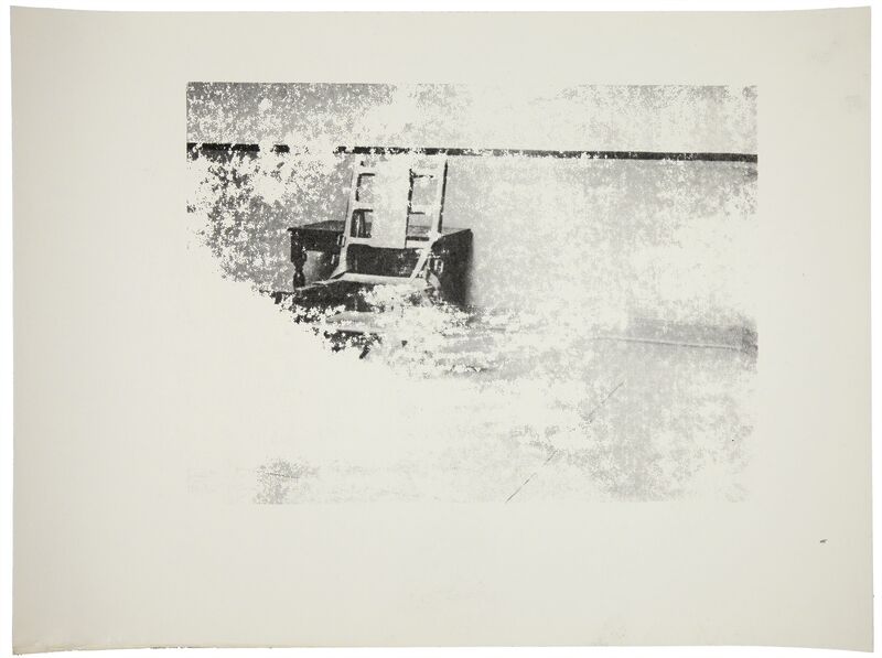 Andy Warhol, ‘Electric Chair (F. & S. IIIA.4[b])’, ca. 1978, Print, Screenprint in black on paper, one of a small number of
impressions, presumably unique in this composition, Christie's Warhol Sale 