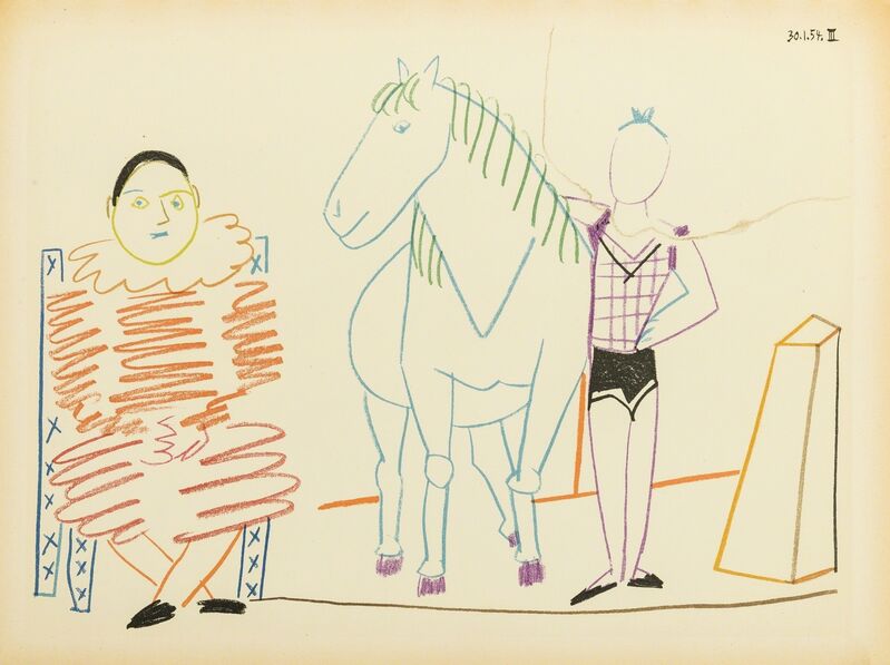 Pablo Picasso, ‘Verve: Volume VIII, 29-30. Suite De 180 Dessins De Picasso (not in Cramer)’, 1954, Print, Lithographs printed in colours and monochrome heliographic prints, Forum Auctions
