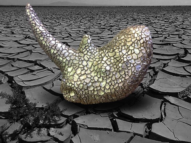 Stefano Bombardieri, ‘Rhino-Crack’, 2013, Sculpture, Bronze, Oblong Contemporary