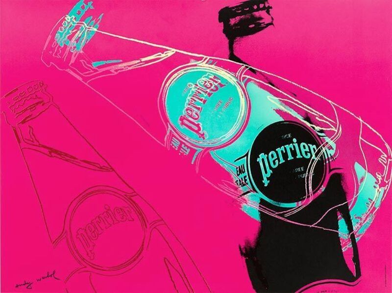 Andy Warhol, ‘Perrier (Pink)’, 1983, Reproduction, Offset lithograph, EHC Fine Art