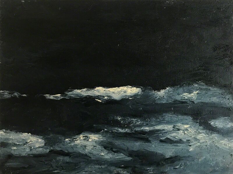 Peter Schroth, ‘Cold Sea 1’, 2018, Painting, Oil on paper, Sears-Peyton Gallery