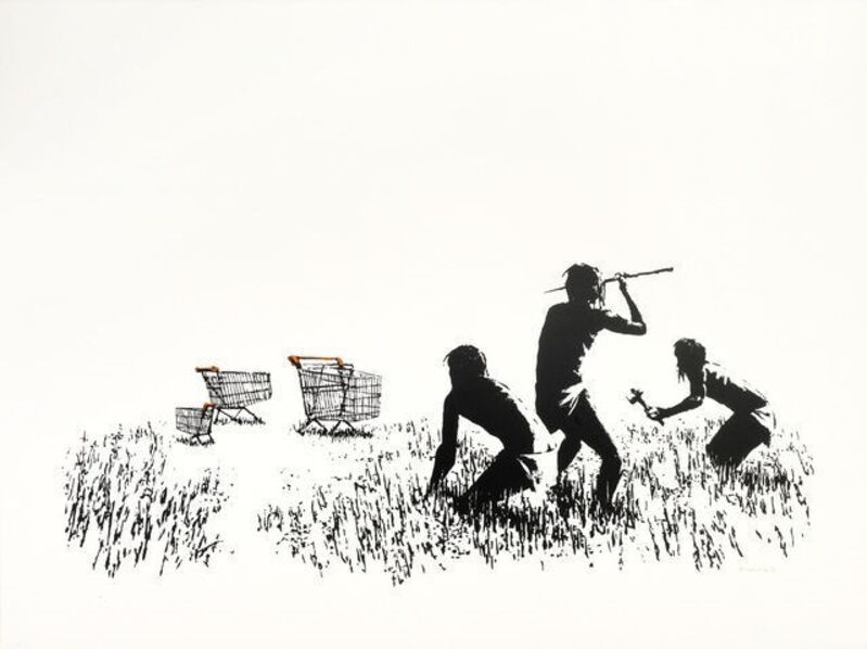Banksy, ‘Trolleys’, 2007, Print, Screenprint, Maddox Gallery