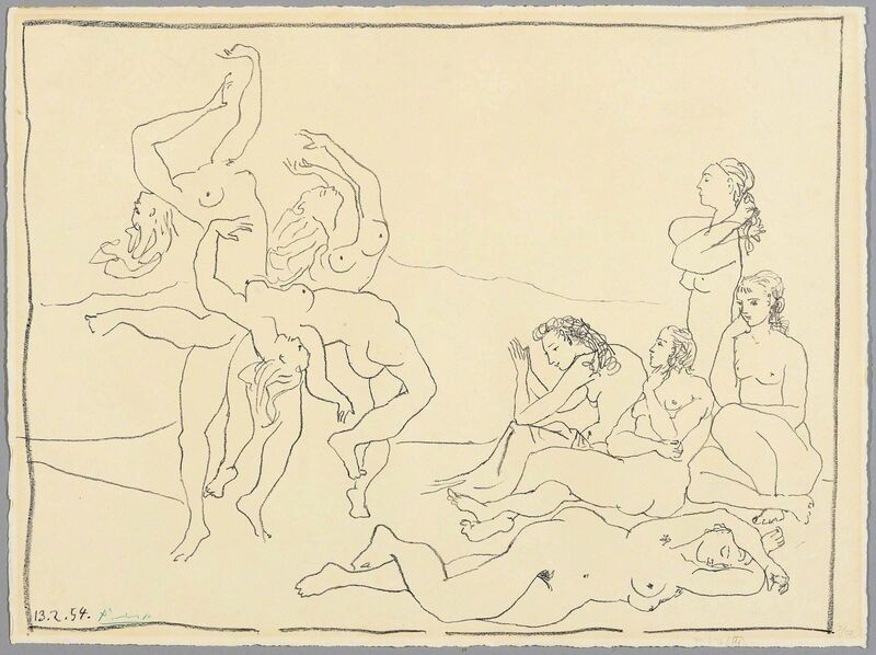 Pablo Picasso, ‘Danses’, 1954, Print, Lithograph, Koller Auctions