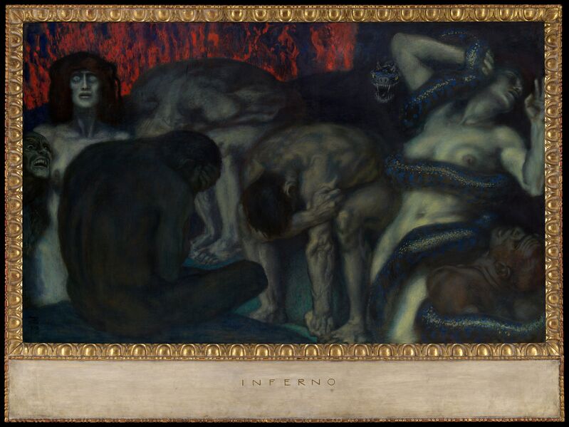 Franz von Stuck, ‘Inferno’, 1908, Painting, Oil on canvas, The Metropolitan Museum of Art