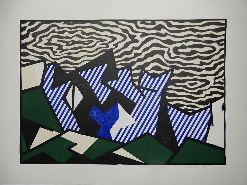 Roy Lichtenstein, ‘Morton A. Mort’, 1980, Print, Woodcut with embossing on Arches Cover paper, Fine Art Mia